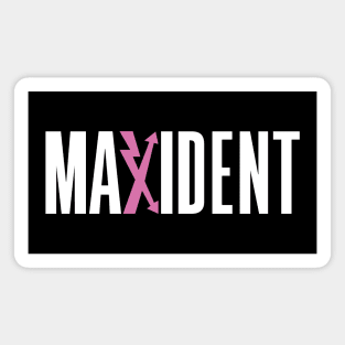 Maximum Accident White Magnet